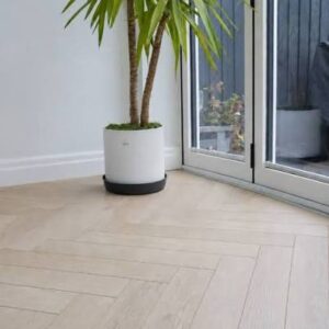 River Annalee Oak Aqua Herringbone